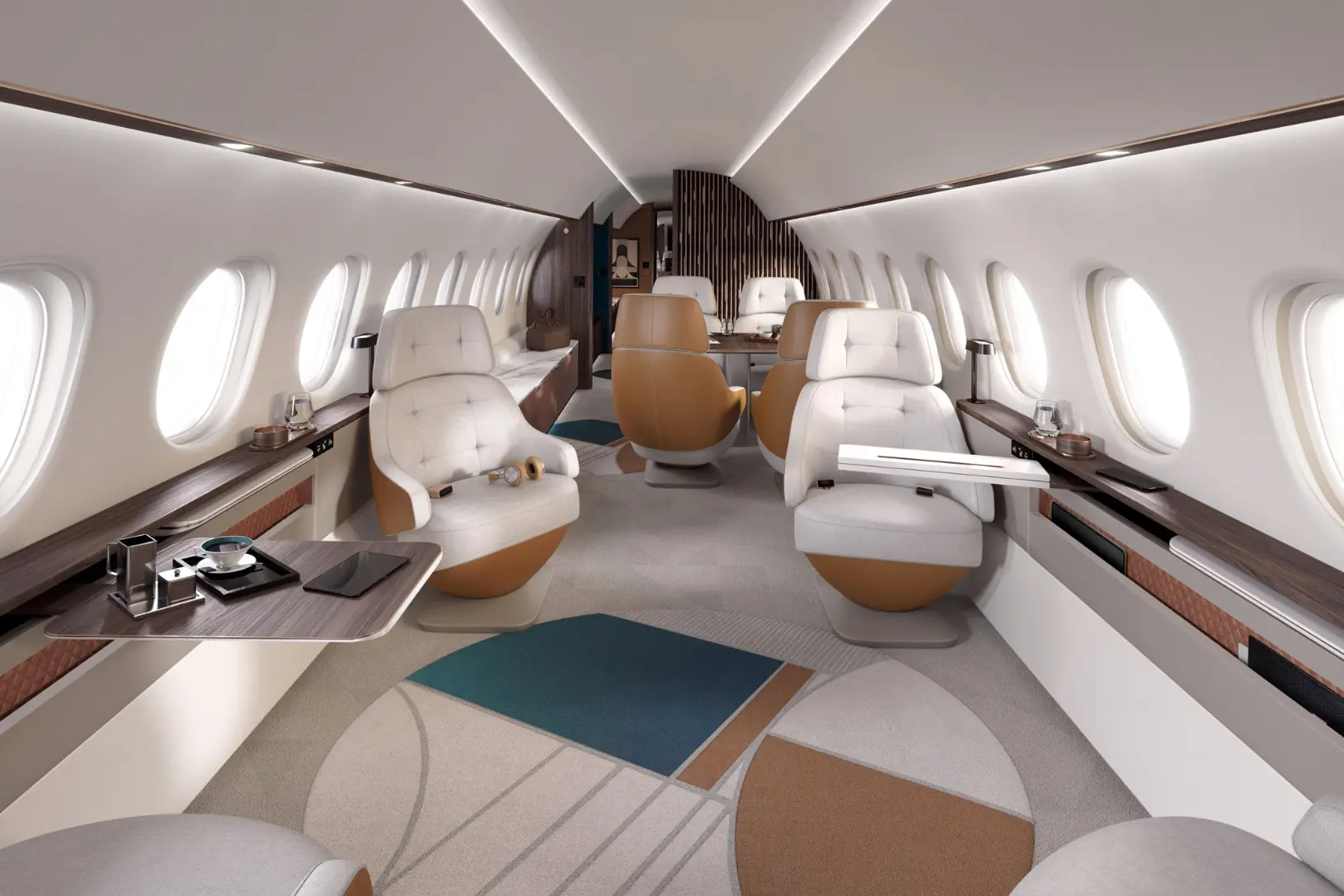 Falcon 10X heavy jet — ultra-long-range capability and immense cabin volume for global private charter flights