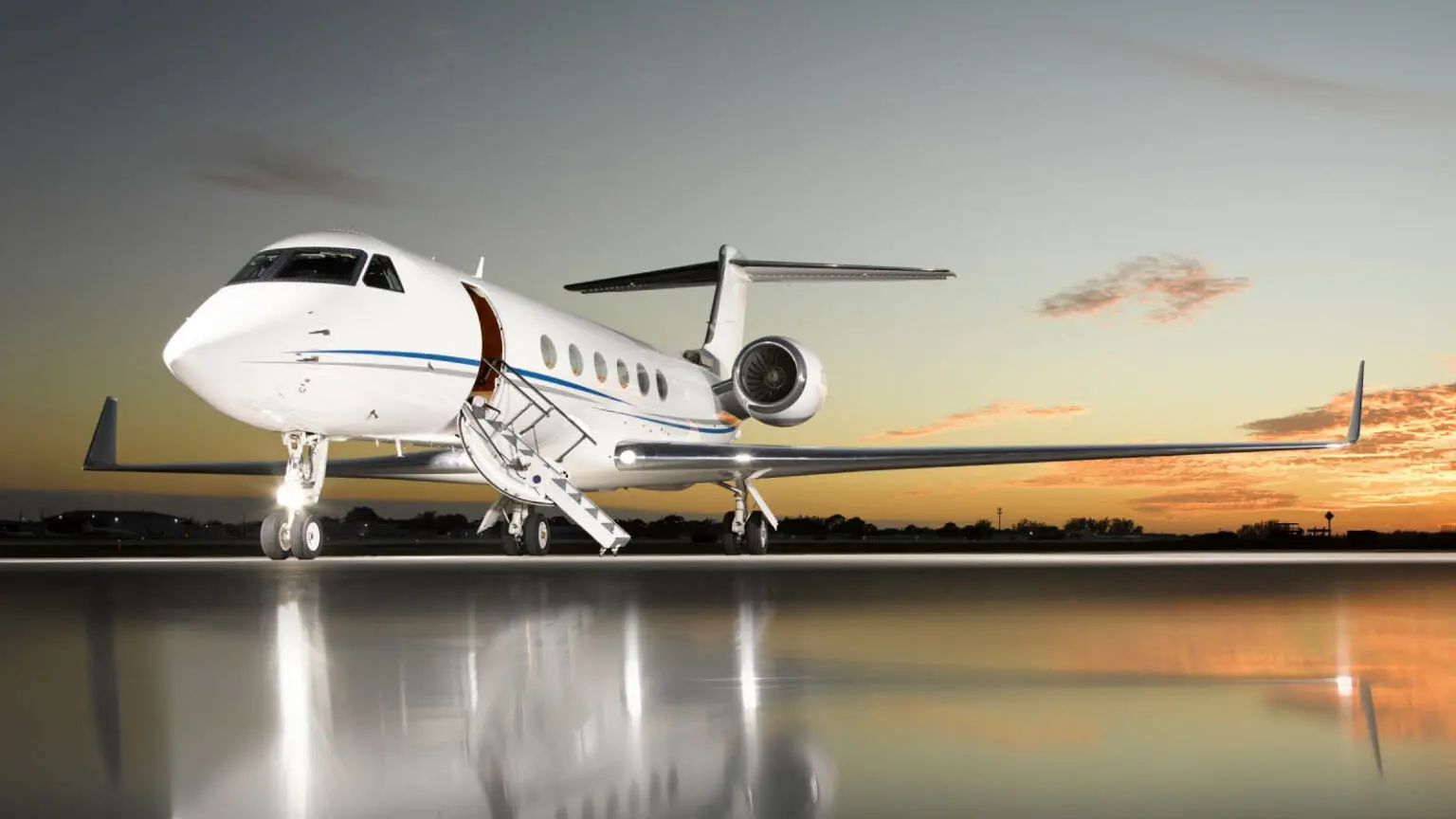 Gulfstream G-V private jet exterior — Fly Tango Jets fleet