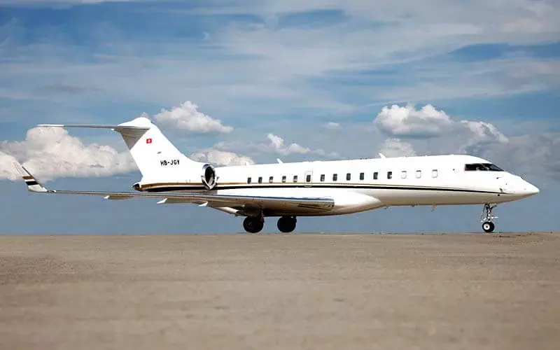 Bombardier Global Express XRS ultra long range jet exterior, Fly Tango Jets private charter
