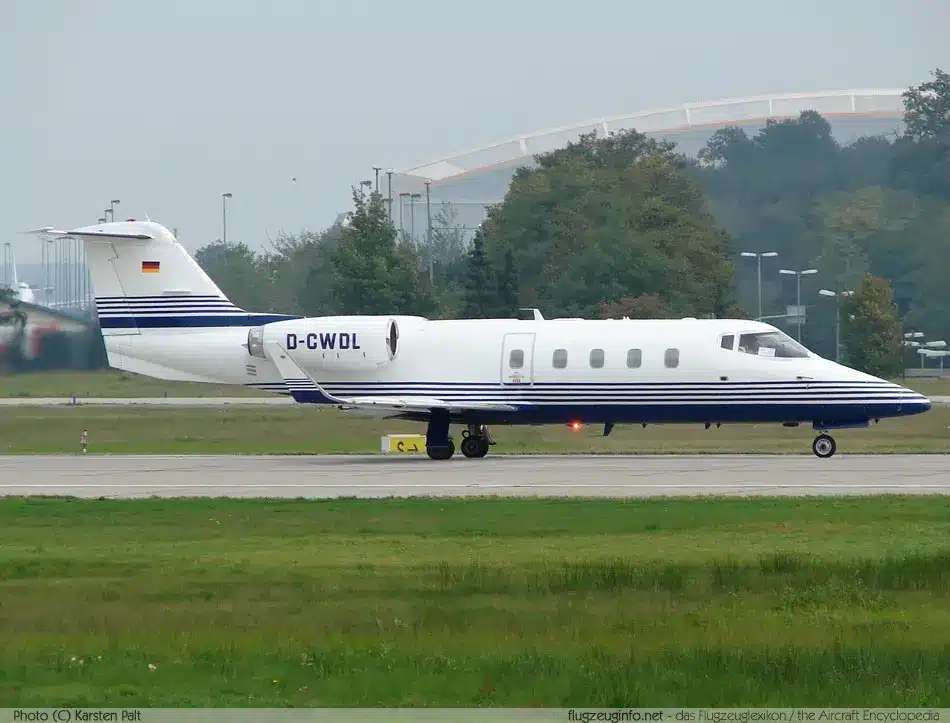 Learjet 55 midsize jet charter, Bombardier Learjet 55 private aviation Fly Tango Jets