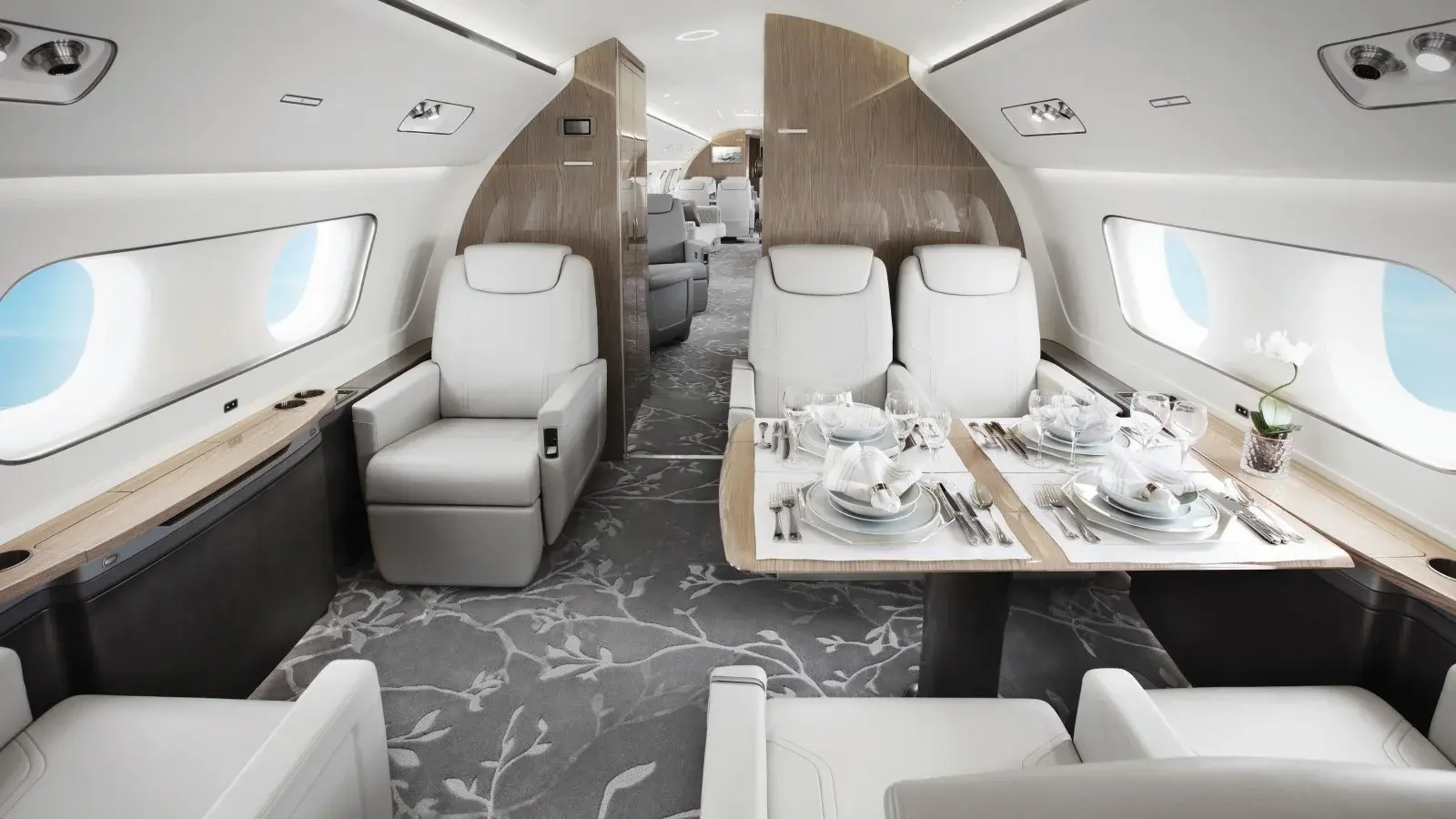 Luxury private jet cabin interior — empty leg charter with Fly Tango Jets full service