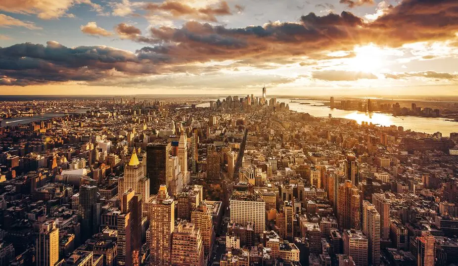 Manhattan skyline at dusk, Fly Tango Jets private charter destination