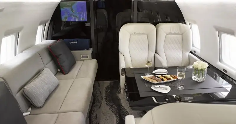 Bombardier Challenger 604 heavy jet — stand-up cabin for private charter
