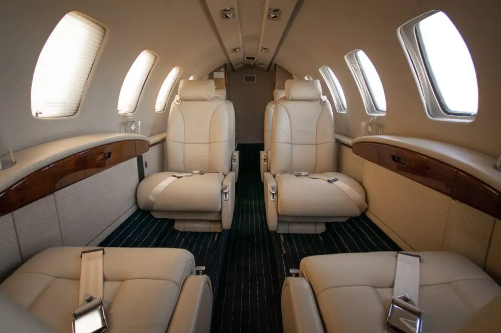 Citation CJ2 charter cabin
